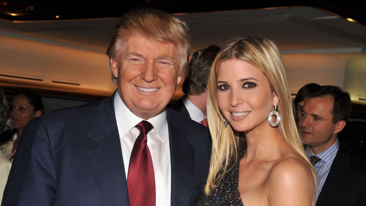 Ivanka Trump with her father