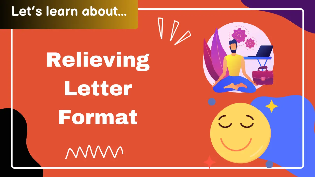 Relieving Letter Format